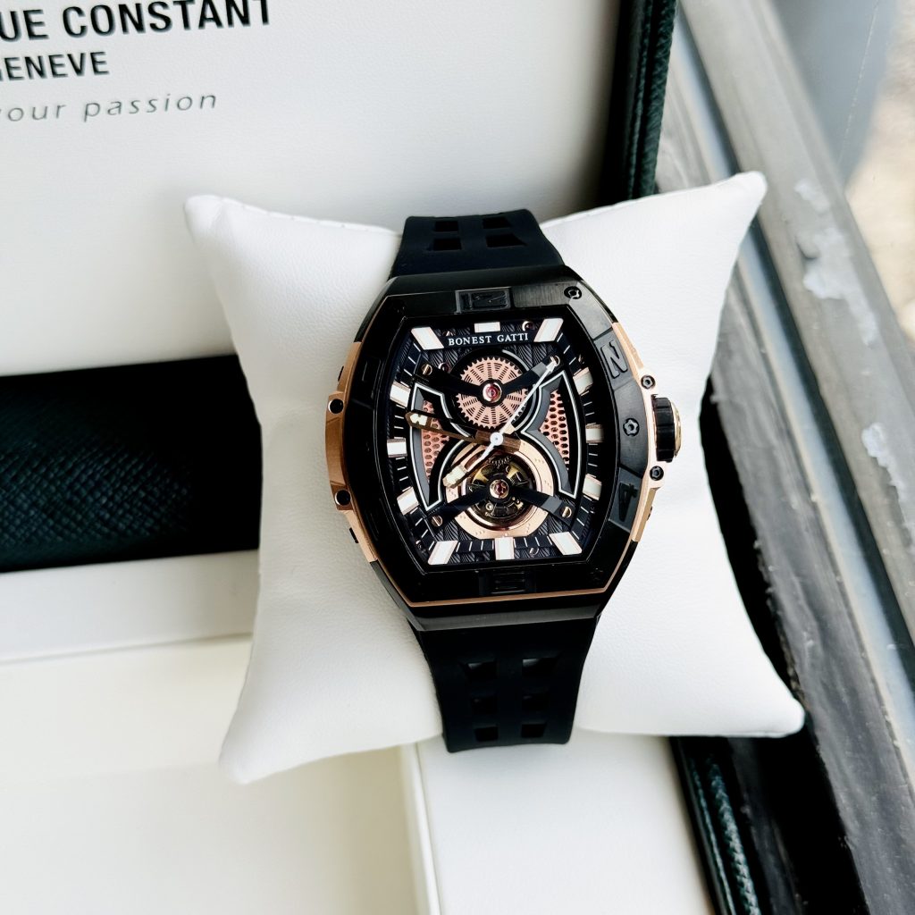 Đồng hồ Bonest Gatti BG5701-A1 chính hãng nam dây cao su 44mm (2)