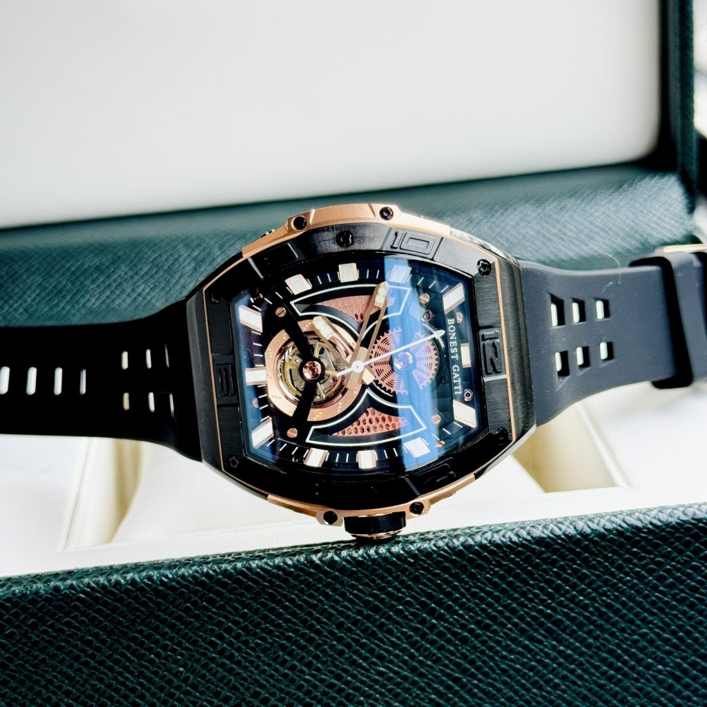 Đồng hồ Bonest Gatti BG5701-A1 chính hãng nam dây cao su 44mm (2)