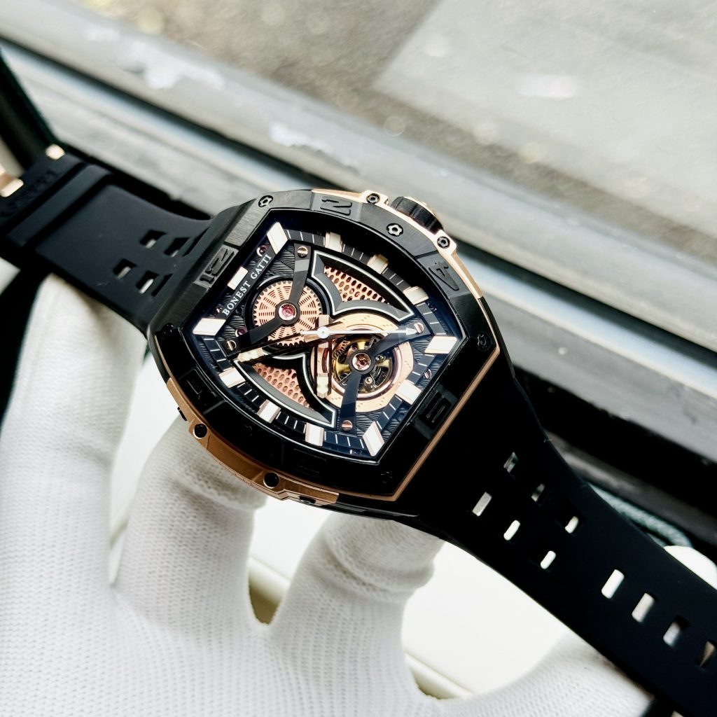 Đồng hồ Bonest Gatti BG5701-A1 chính hãng nam dây cao su 44mm (2)