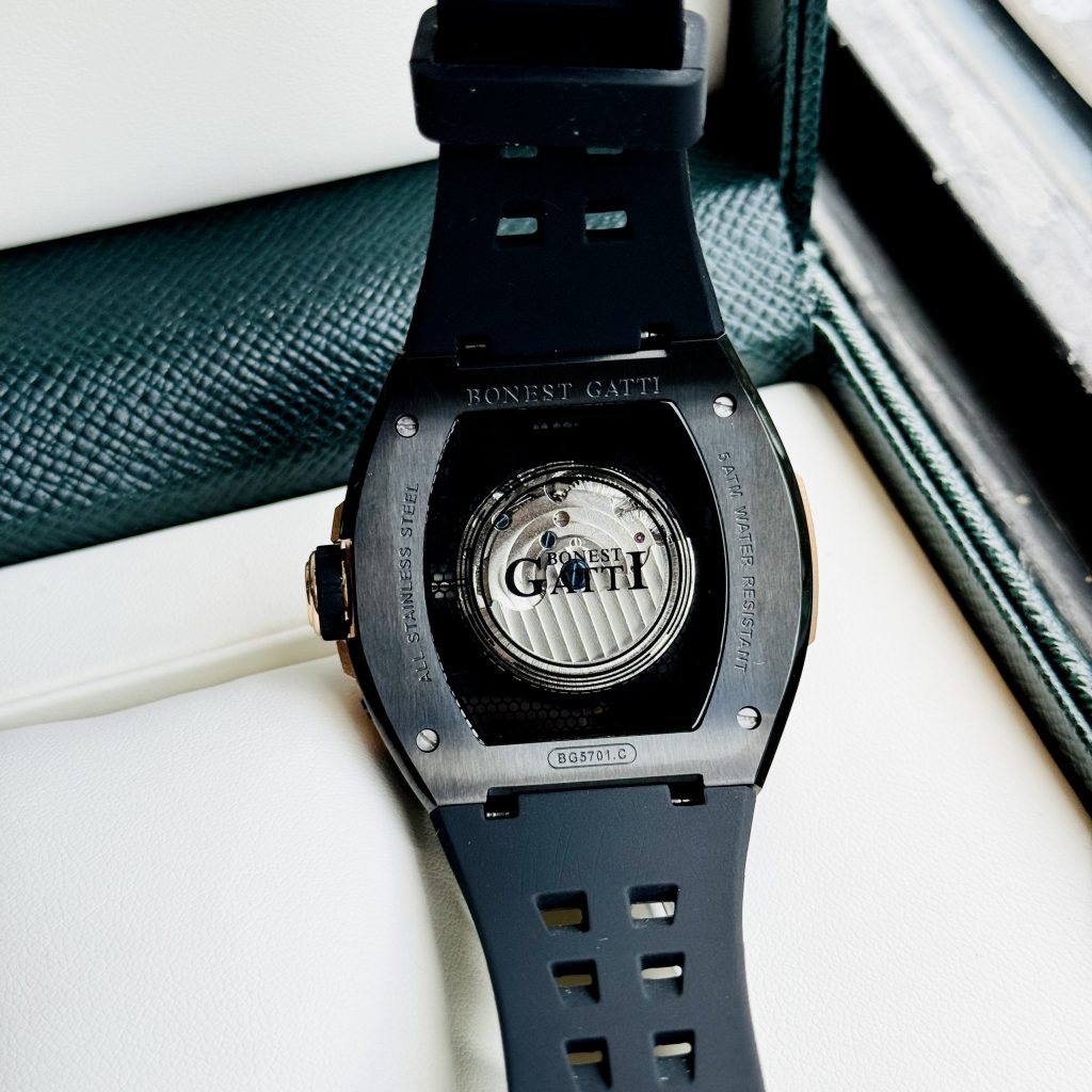 Đồng hồ Bonest Gatti BG5701-A1 chính hãng nam dây cao su 44mm (2)