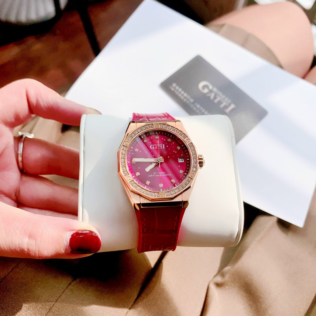 Đồng hồ Bonest Gatti BG8902-L5 rose gold nữ đính đá chính hãng 36mm (2)
