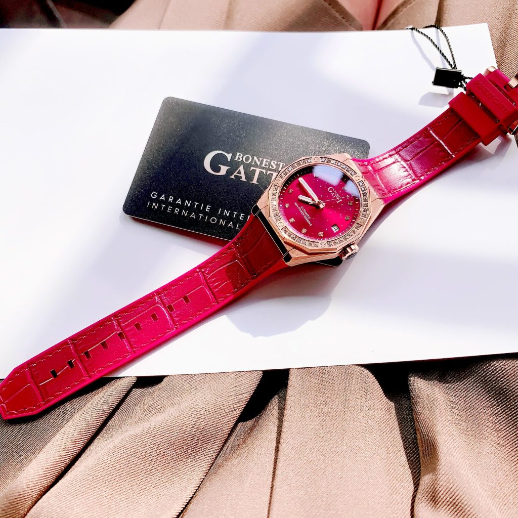 Đồng hồ Bonest Gatti BG8902-L5 rose gold nữ đính đá chính hãng 36mm (2)