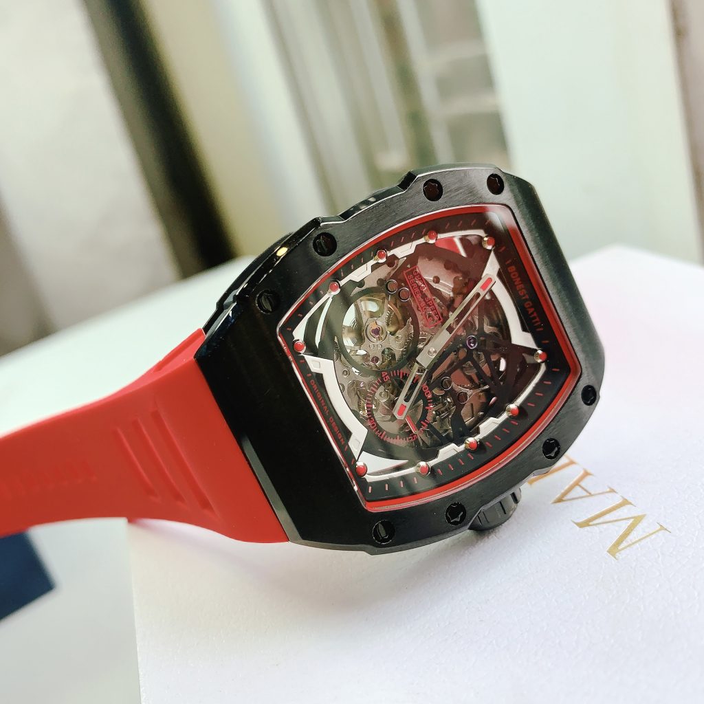 Đồng hồ Bonest Gatti BG9901-A3 nam màu đỏ chính hãng 45mm (2)