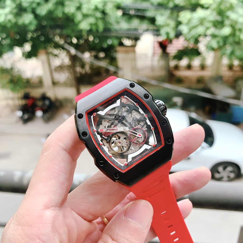 Đồng hồ Bonest Gatti BG9901-A3 nam màu đỏ chính hãng 45mm (2)
