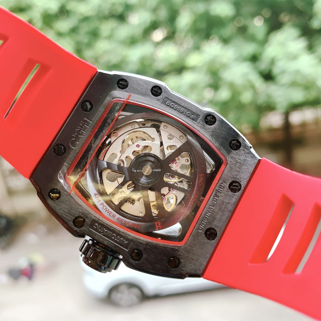 Đồng hồ Bonest Gatti BG9901-A3 nam màu đỏ chính hãng 45mm (2)