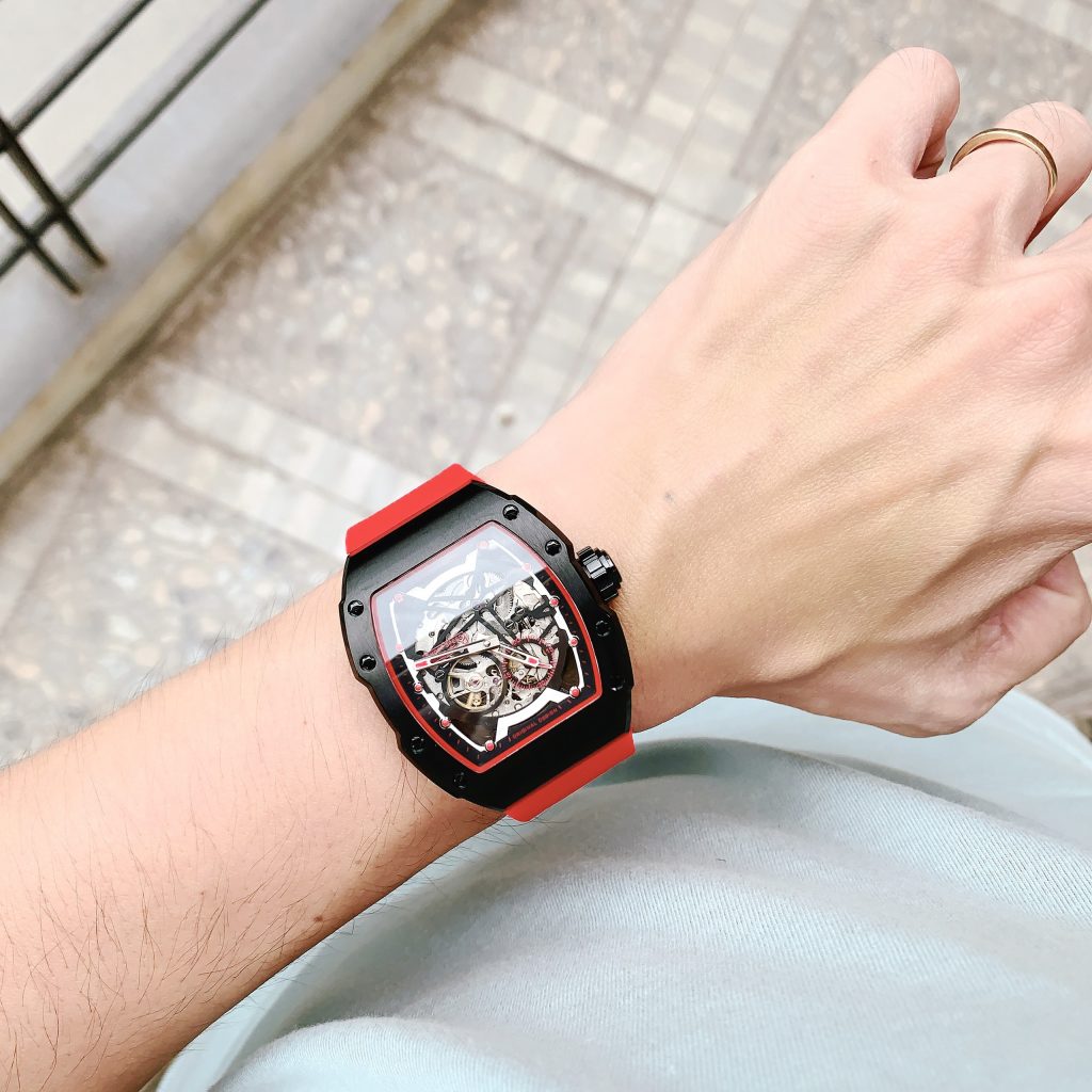 Đồng hồ Bonest Gatti BG9901-A3 nam màu đỏ chính hãng 45mm (2)