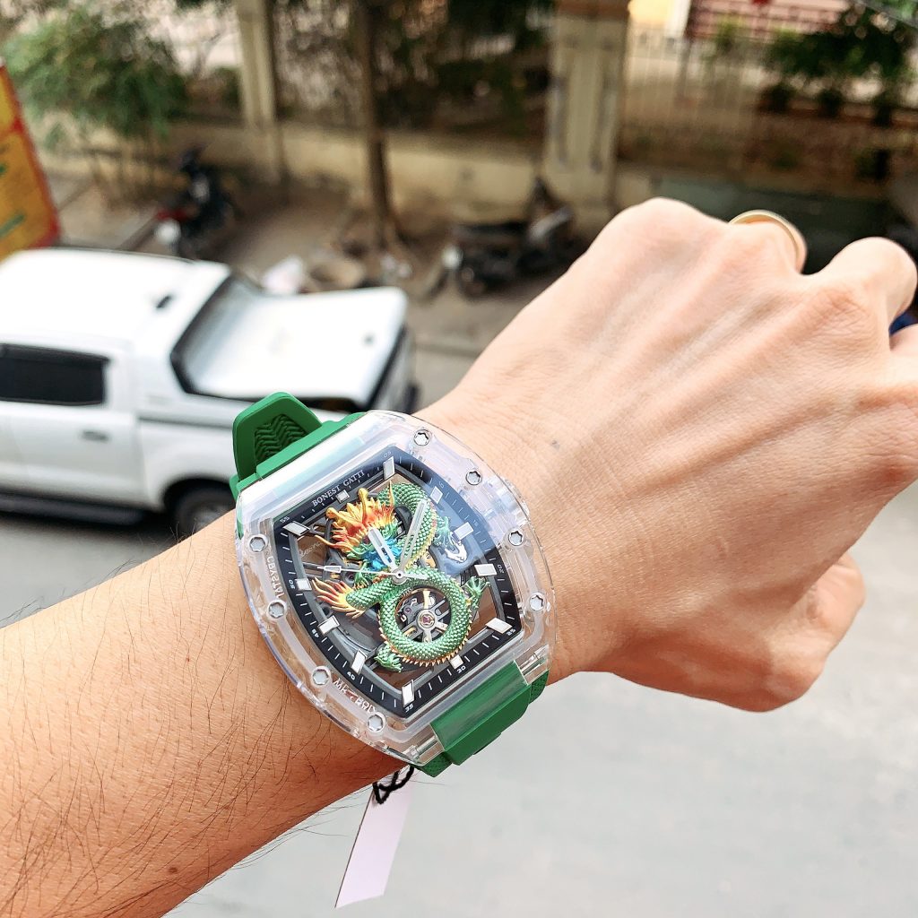 Đồng hồ Bonest Gatti BG9980 rồng xanh chính hãng nam máy cơ 45mm (2)