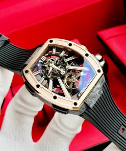 Đồng hồ Bonest Gatti Carbon BG9950-A2 rose gold nam máy cơ chính hãng 43mm (2)