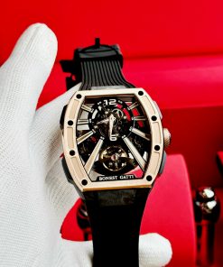 Đồng hồ Bonest Gatti Carbon BG9950-A2 rose gold nam máy cơ chính hãng 43mm (2)