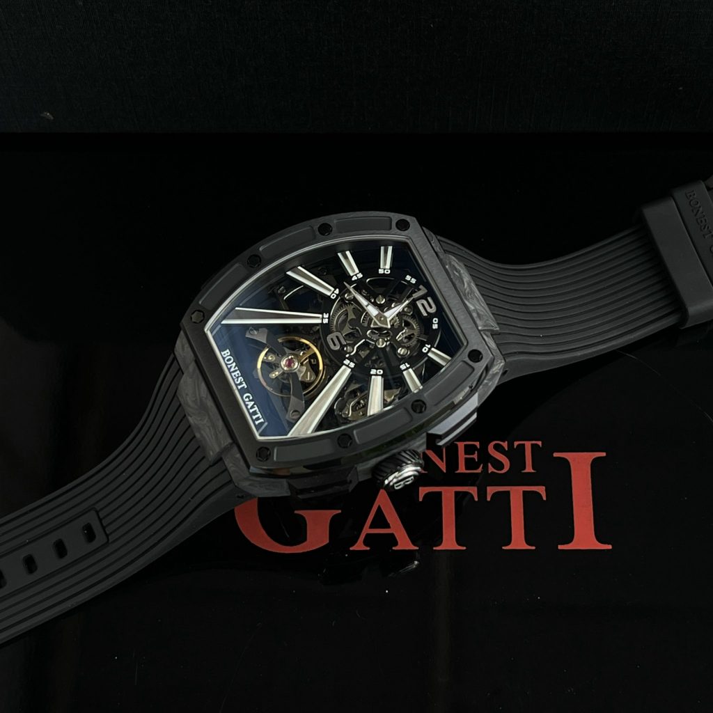Đồng hồ Bonest Gatti Carbon chính hãng BG9950-A1 nam máy cơ Automatic 43mm (2)