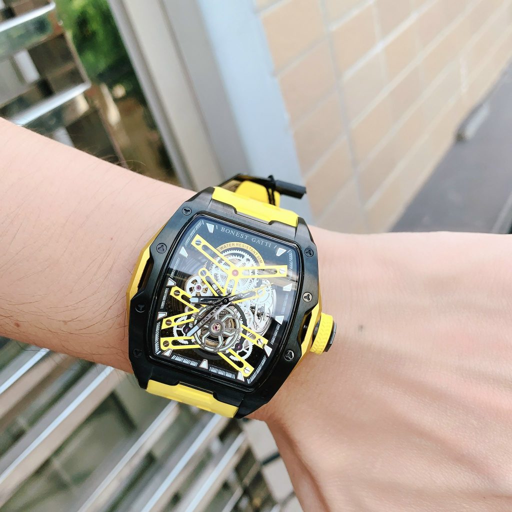 Đồng hồ Bonest Gatti Ghost BG5502-A3 nam màu vàng chính hãng 45mm (2)