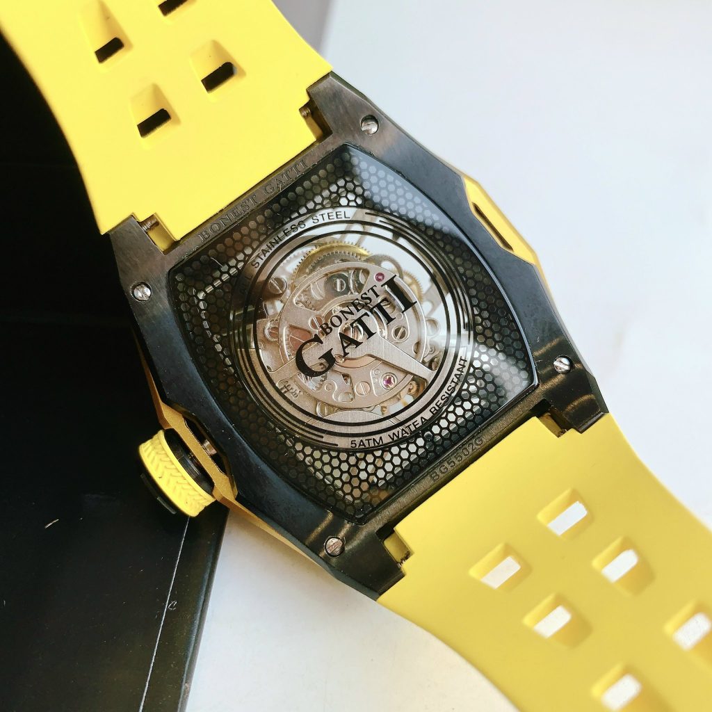Đồng hồ Bonest Gatti Ghost BG5502-A3 nam màu vàng chính hãng 45mm (2)