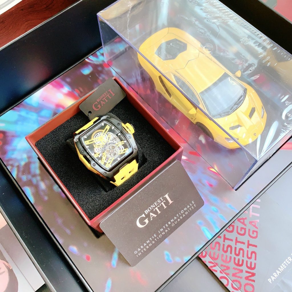 Đồng hồ Bonest Gatti Ghost BG5502-A3 nam màu vàng chính hãng 45mm (2)