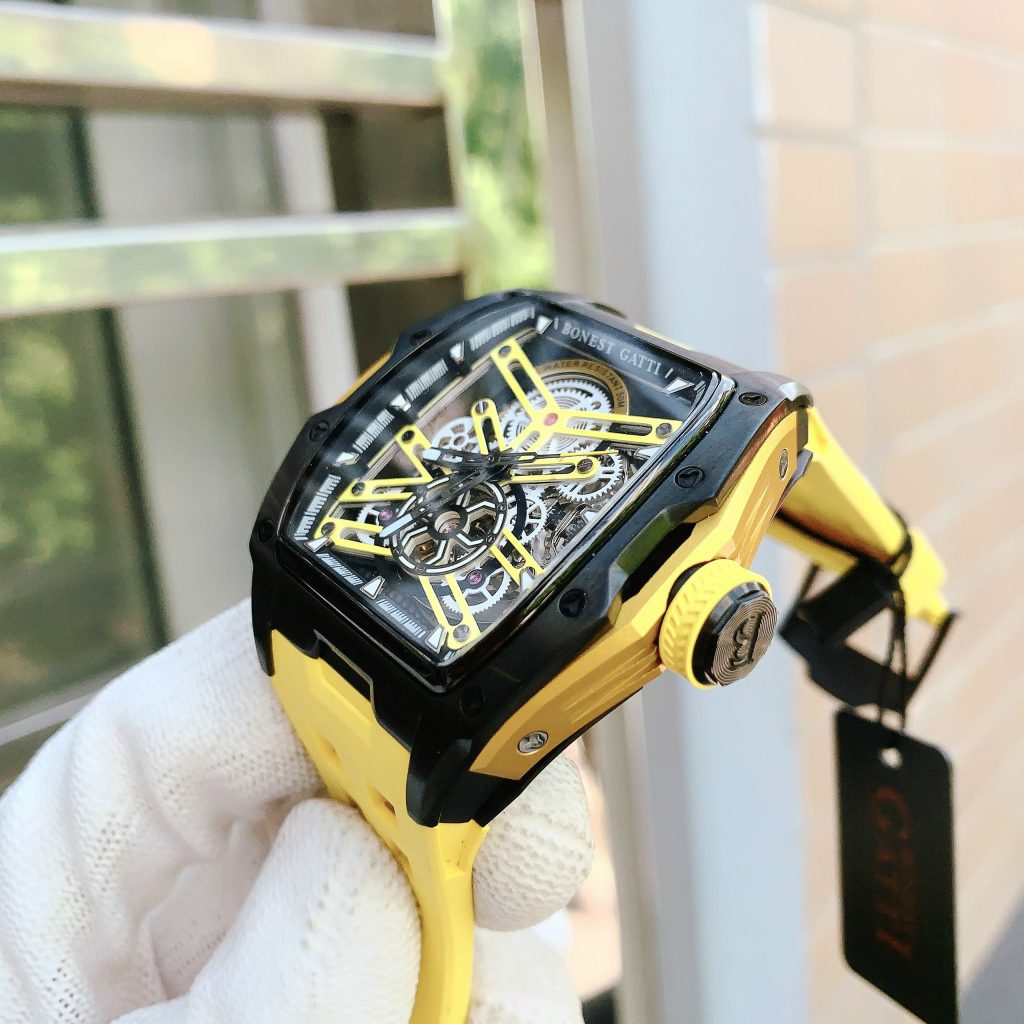Đồng hồ Bonest Gatti Ghost BG5502-A3 nam màu vàng chính hãng 45mm (2)