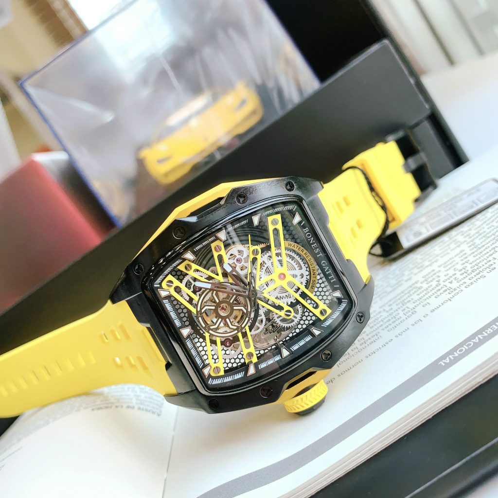 Đồng hồ Bonest Gatti Ghost BG5502-A3 nam màu vàng chính hãng 45mm (2)