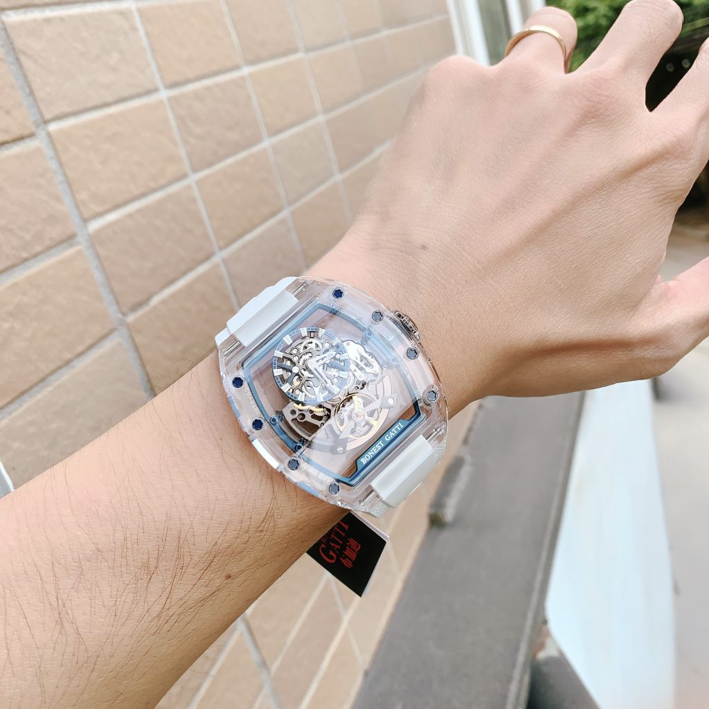 Đồng hồ Bonest Gatti Ghost chính hãng BG9960-A2 nam vỏ trong suốt 45mm (2)
