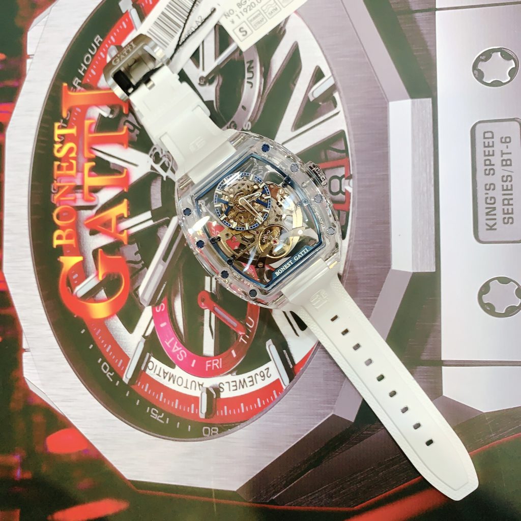 Đồng hồ Bonest Gatti Ghost chính hãng BG9960-A2 nam vỏ trong suốt 45mm (2)