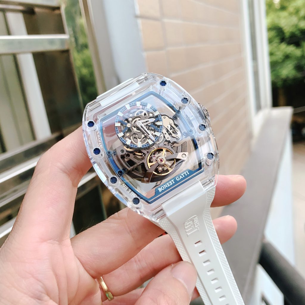 Đồng hồ Bonest Gatti Ghost chính hãng BG9960-A2 nam vỏ trong suốt 45mm (2)