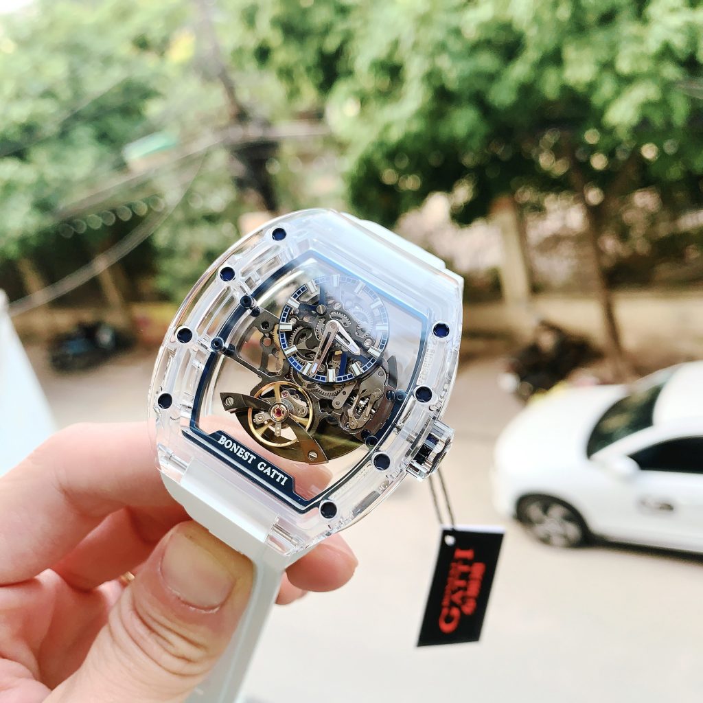 Đồng hồ Bonest Gatti Ghost chính hãng BG9960-A2 nam vỏ trong suốt 45mm (2)