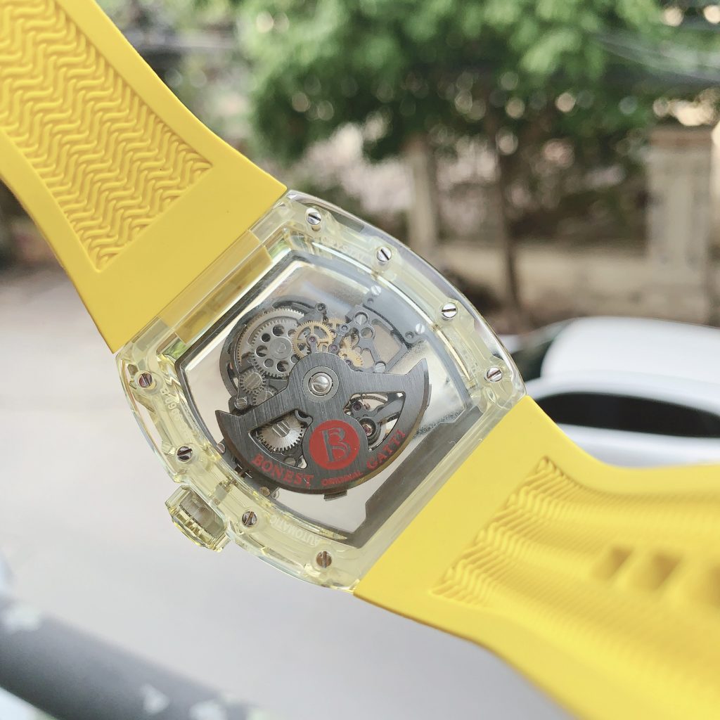 Đồng hồ Bonest Gatti Ghost chính hãng BG9960-A3 nam màu vàng 45mm (2)