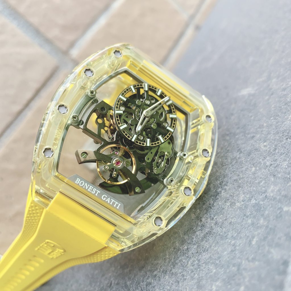 Đồng hồ Bonest Gatti Ghost chính hãng BG9960-A3 nam màu vàng 45mm (2)