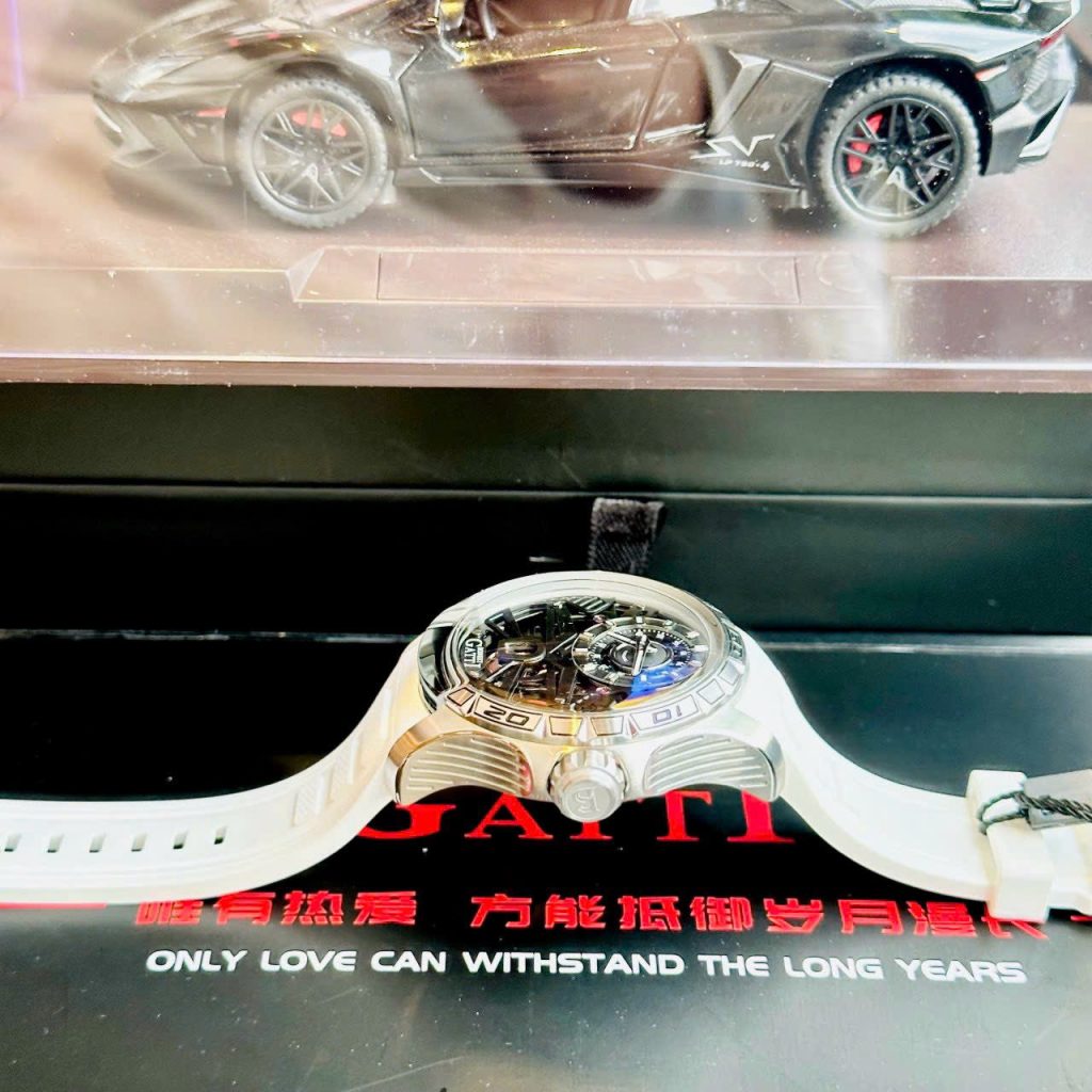 Đồng hồ Bonest Gatti King Sport BG5101-A1 nam dây cao su trắng chính hãng 43mm (2)