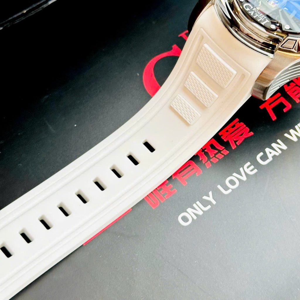 Đồng hồ Bonest Gatti King Sport BG5101-A1 nam dây cao su trắng chính hãng 43mm (2)