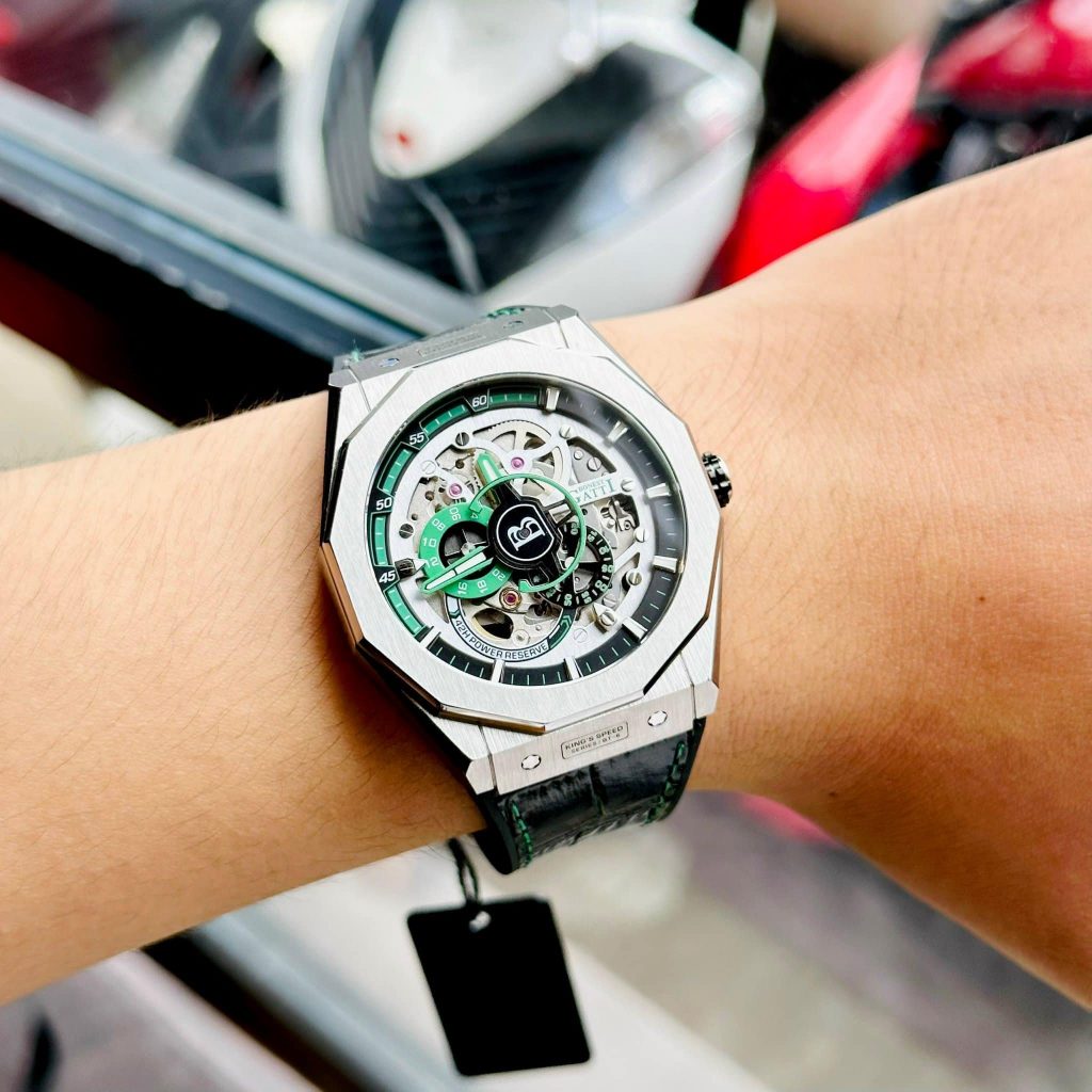 Đồng hồ Bonest Gatti King Sport BG7601-B5 chính hãng nam kim xanh 45mm (2)