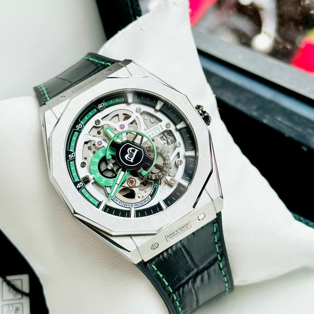 Đồng hồ Bonest Gatti King Sport BG7601-B5 chính hãng nam kim xanh 45mm (2)