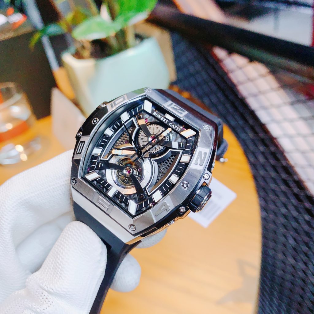 Đồng hồ Bonest Gatti Mechanical Wristwatch Luminous BG5701-A2 chính hãng 44mm (2)