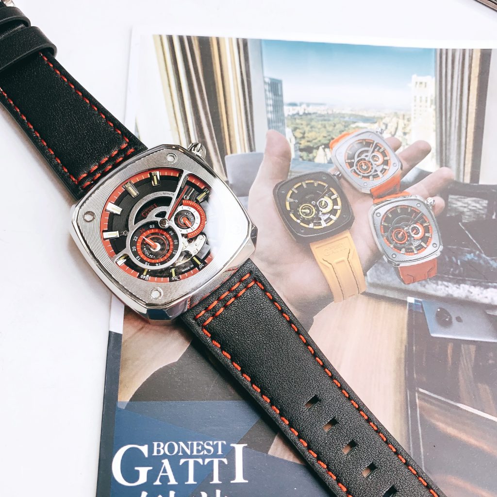 Đồng hồ Bonest Gatti Offshoe Speed chính hãng BG6601-B3 nam máy cơ 43 (2)