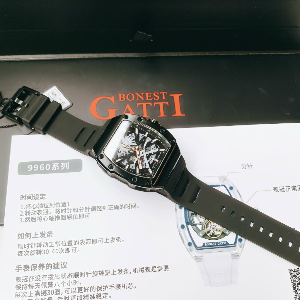 Đồng hồ Bonest Gatti Palm Tree chính hãng BG9904-A2 nam máy cơ 45mm (2)