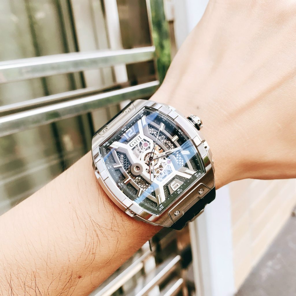 Đồng hồ Bonest Gatti chính hãng BG5601-A2 nam dây cao su 45mm (2)