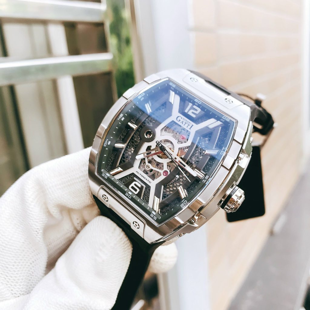 Đồng hồ Bonest Gatti chính hãng BG5601-A2 nam dây cao su 45mm (2)