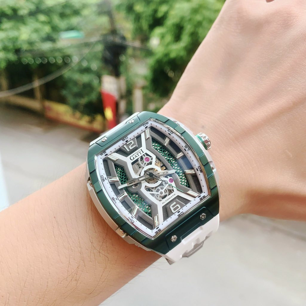 Đồng hồ Bonest Gatti chính hãng BG5601-A3 nam mặt xanh 45mm (2)