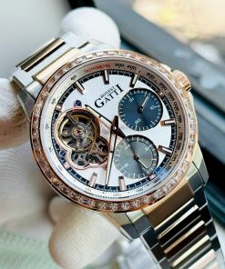 Đồng hồ Bonest Gatti chính hãng BG8802-S3 nam đính đá Baguetee 43mm (3)