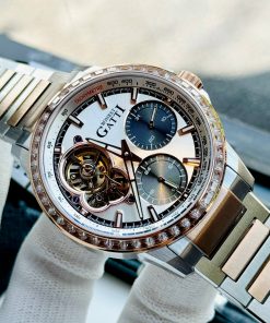 Đồng hồ Bonest Gatti chính hãng BG8802-S3 nam đính đá Baguetee 43mm (3)