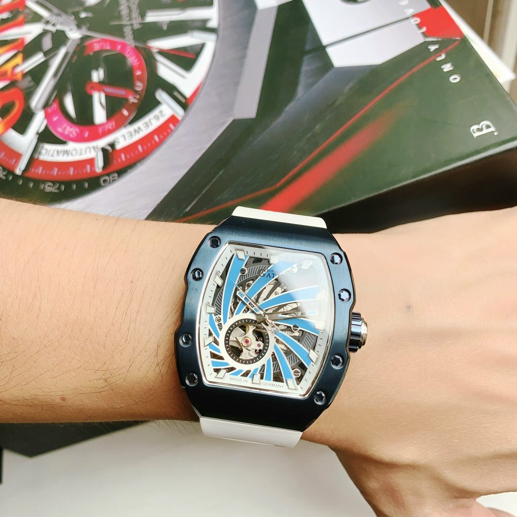 Đồng hồ Bonest Gatti chính hãng BG9902-A1 nam mặt lốc xoáy 44mm (2)