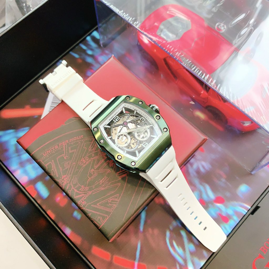 Đồng hồ Bonest Gatti chính hãng BG9903-A6 nam màu xanh lá 45mm (2)