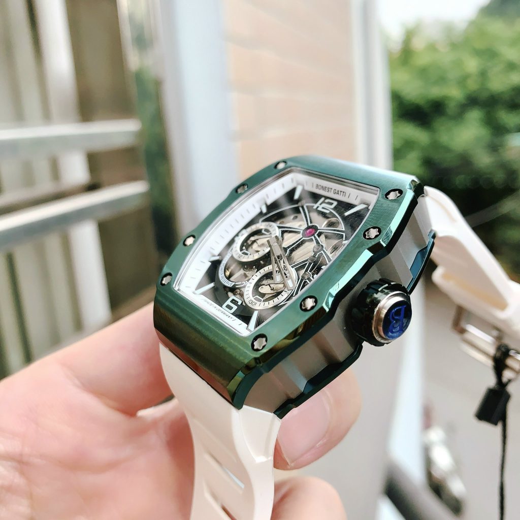 Đồng hồ Bonest Gatti chính hãng BG9903-A6 nam màu xanh lá 45mm (2)