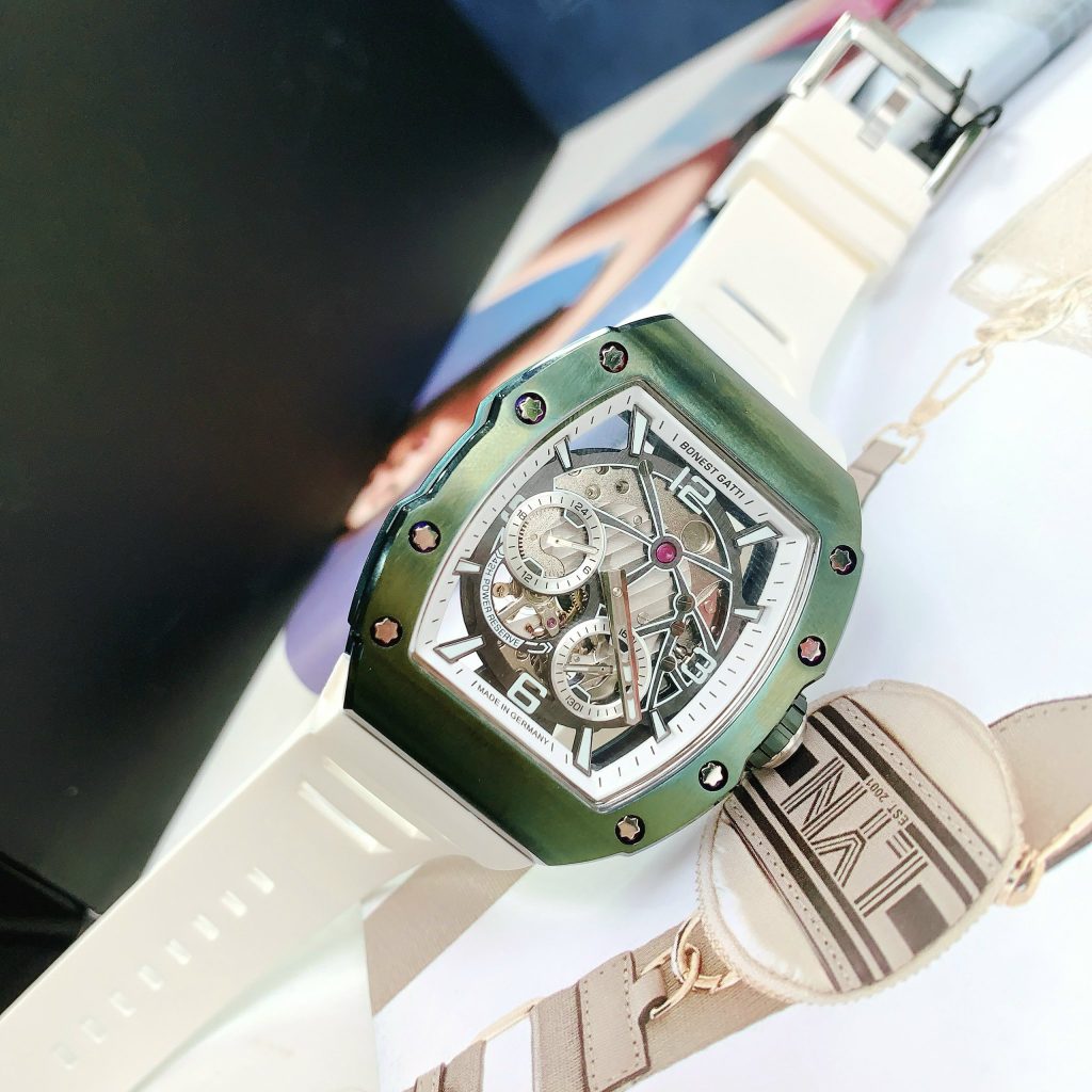 Đồng hồ Bonest Gatti chính hãng BG9903-A6 nam màu xanh lá 45mm (2)