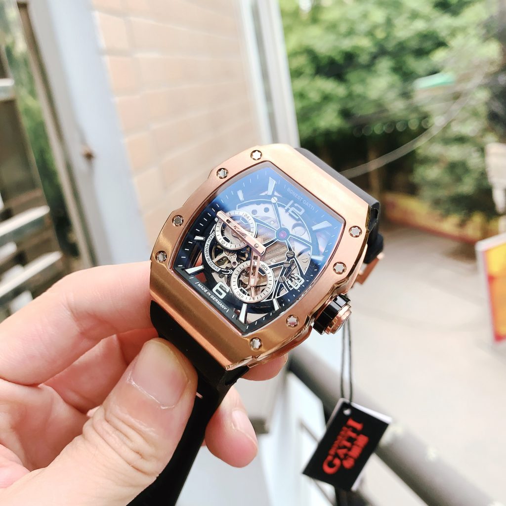 Đồng hồ Bonest Gatti chính hãng BG9903-A7 màu rose gold 45mm (2)