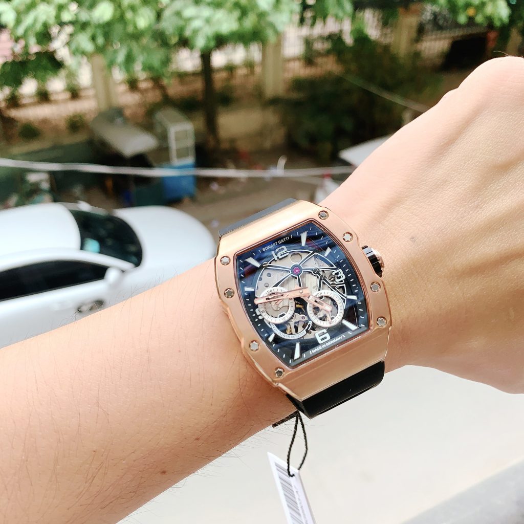 Đồng hồ Bonest Gatti chính hãng BG9903-A7 màu rose gold 45mm (2)
