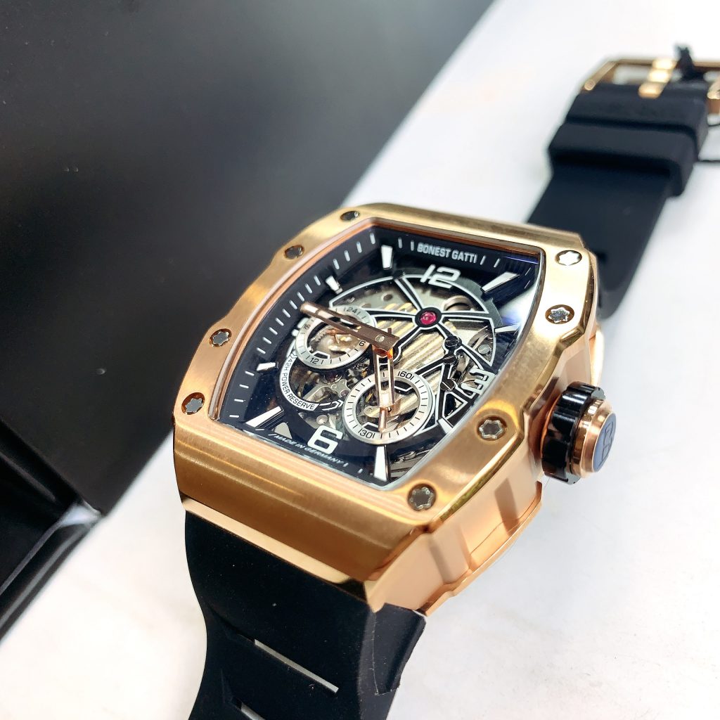 Đồng hồ Bonest Gatti chính hãng BG9903-A7 màu rose gold 45mm (2)