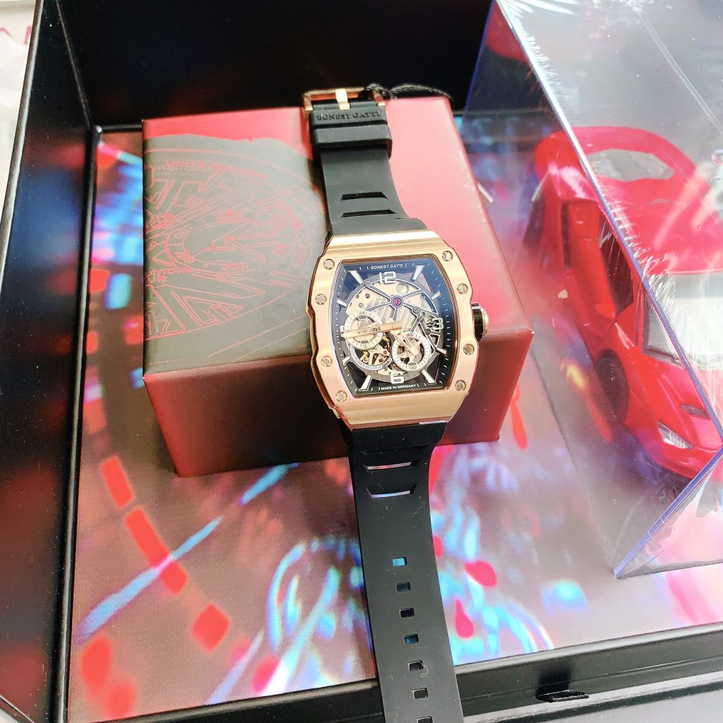 Đồng hồ Bonest Gatti chính hãng BG9903-A7 màu rose gold 45mm (2)