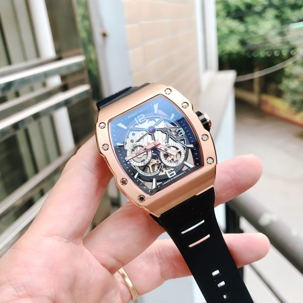 Đồng hồ Bonest Gatti chính hãng BG9903-A7 màu rose gold 45mm (2)