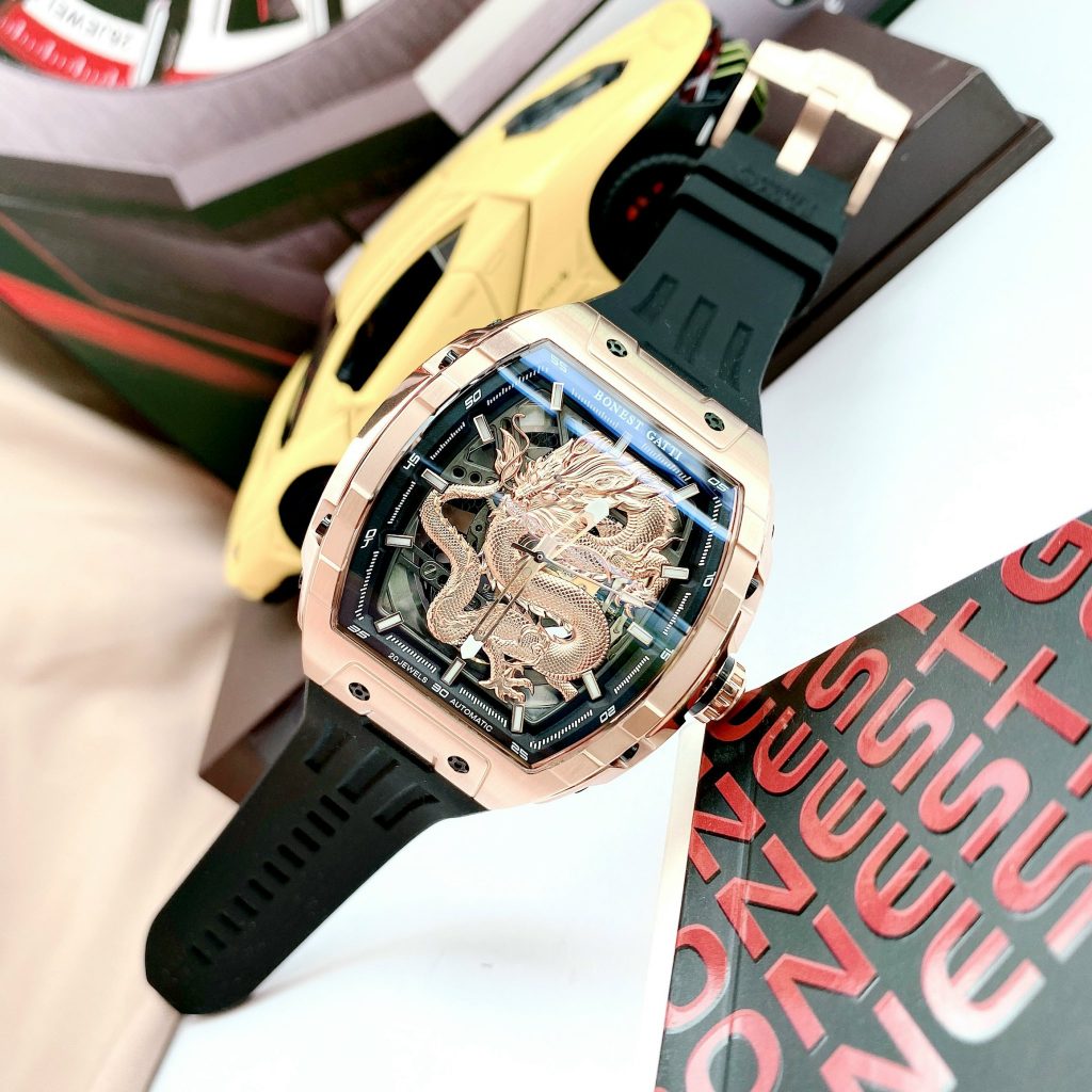 Đồng hồ Bonest Gatti rồng châu âu BG5606 màu rose gold chính hãng 45mm (9)