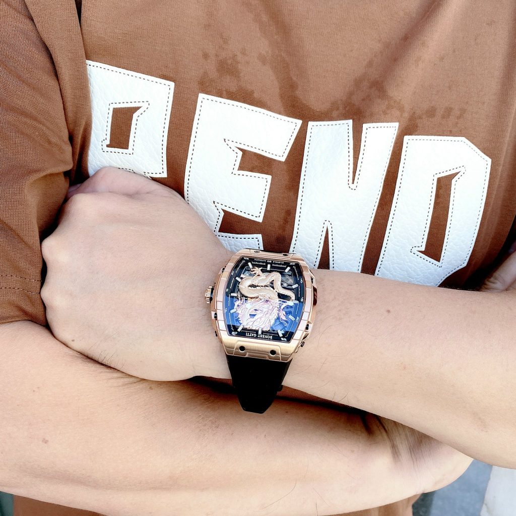 Đồng hồ Bonest Gatti rồng châu âu BG5606 màu rose gold chính hãng 45mm (9)