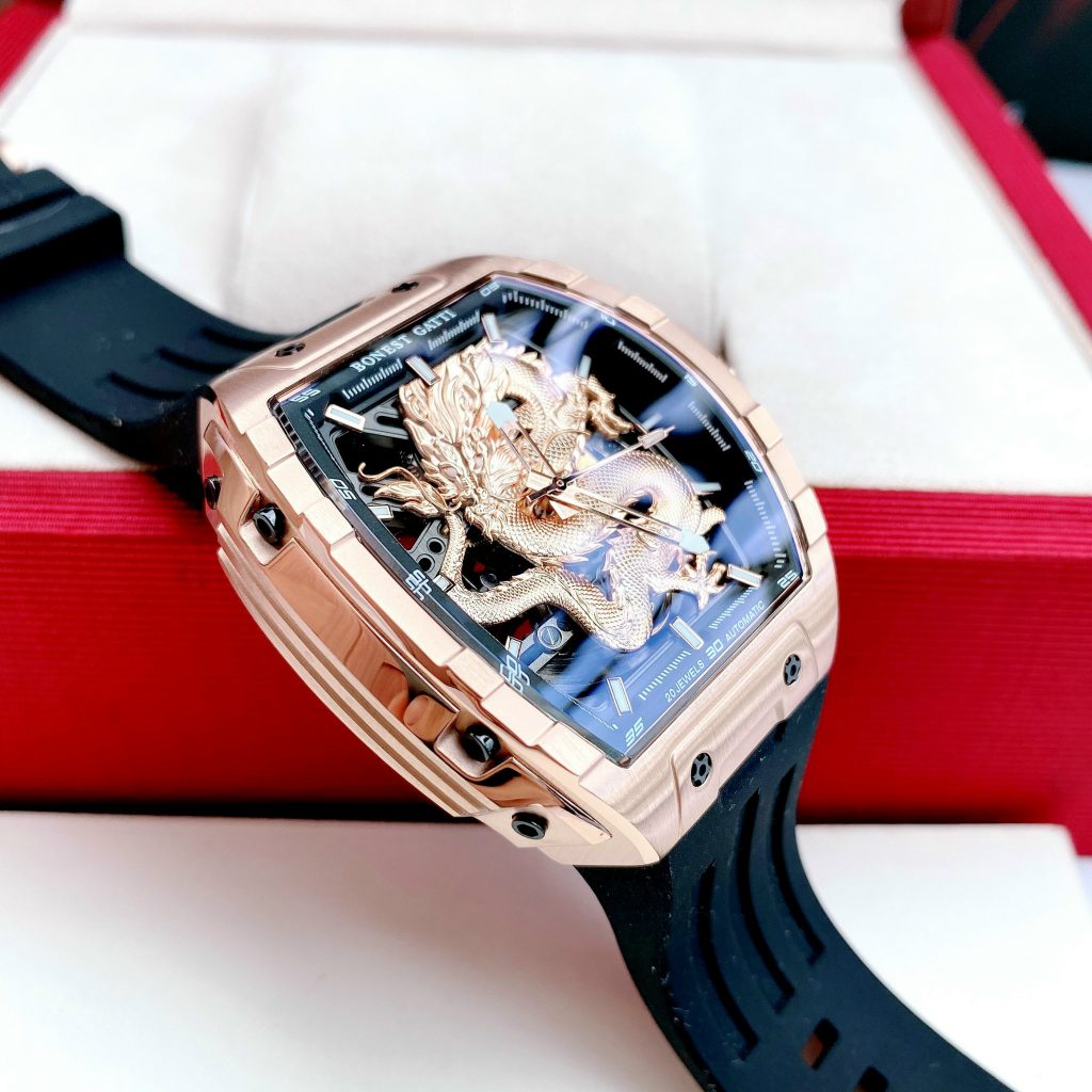 Đồng hồ Bonest Gatti rồng châu âu BG5606 màu rose gold chính hãng 45mm (9)