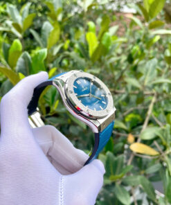 Đồng hồ Hublot nam đính đá máy cơ Automatic Hublot Classic Fusion màu xanh 42mm- DWatch